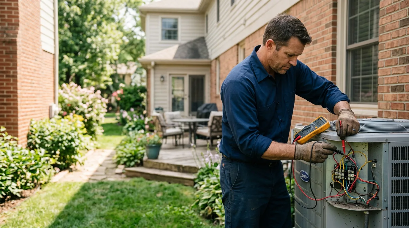 HVAC technician working near Surry, ME